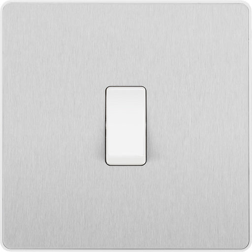 BG Evolve Brushed Steel 20A Double Pole Switch PCDBS30W Available from RS Electrical Supplies