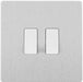 BG Evolve Brushed Steel 2W & Intermediate Light Switch PCDBS2WINTW Available from RS Electrical Supplies