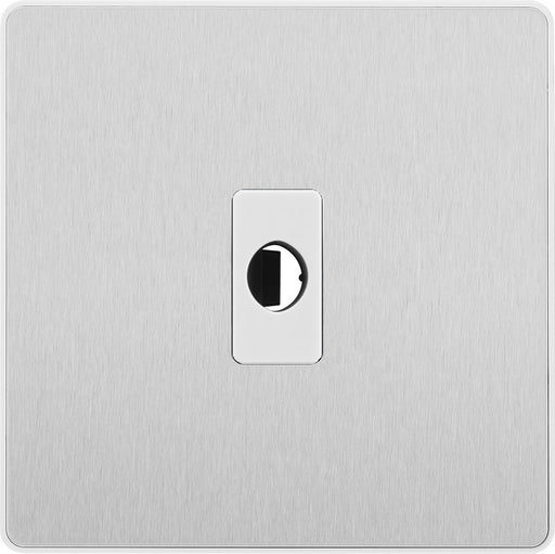 BG Evolve Brushed Steel Flex Outlet PCDBSFLEXW Available from RS Electrical Supplies