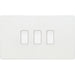 BG Evolve Pearl White 3G Intermediate Combination Switch Available from RS Electrical Supplies