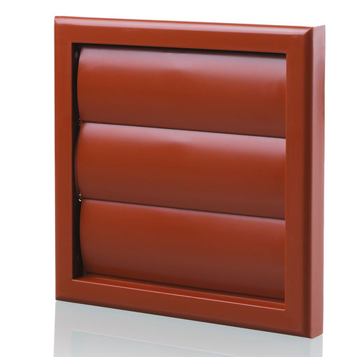 Blauberg 100mm Gravity Grille - Terracotta Available from RS Electrical Supplies