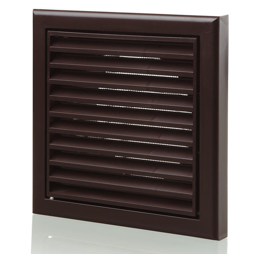 Blauberg 100mm Fixed Grille - Brown Available from RS Electrical Supplies