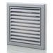 Blauberg 100mm Fixed Grille - Grey Available from RS Electrical Supplies