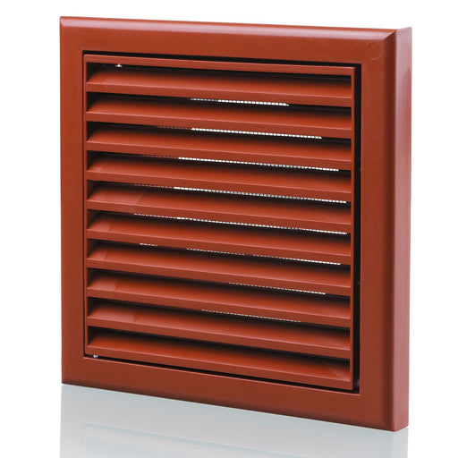 Blauberg 100mm Fixed Grille - Terracotta Available from RS Electrical Supplies