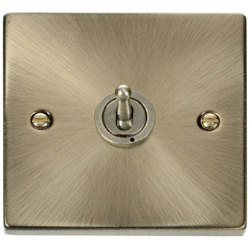 Click Deco Antique Brass 1G Toggle Switch VPAB421 Available from RS Electrical Supplies