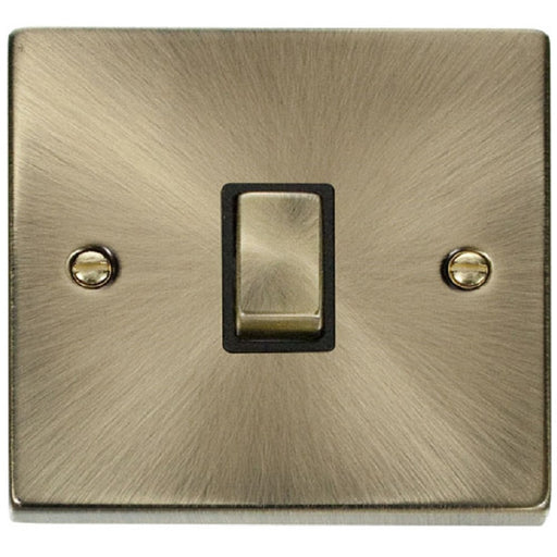 Click Deco Antique Brass 20A Double Pole Switch VPAB722BK Available from RS Electrical Supplies