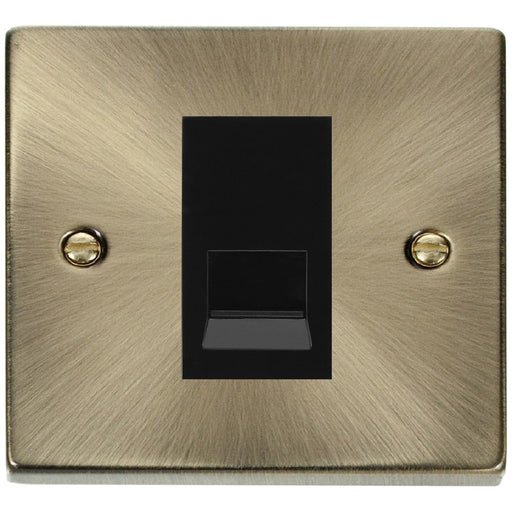 Click Deco Antique Brass Master Telephone Socket VPAB120MBK Available from RS Electrical Supplies