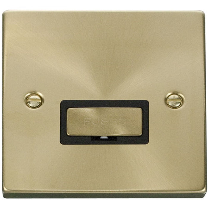Click Deco Satin Brass 13A Unswitched Spur VPSB750BK