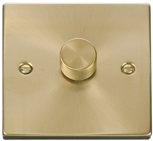 Click-Deco-Satin-Brass-1G-LED-Dimmer-Switch-VPSB161-Available-from-RS-Electrical-Supplies
