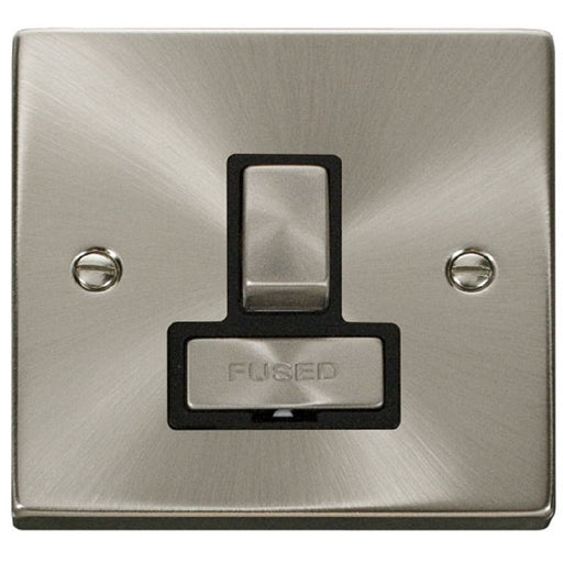 Click Deco Satin Chrome 13A Switched Spur VPSC751BK Available from RS Electrical Supplies