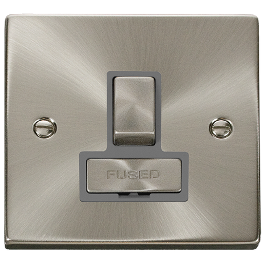 Click Deco Satin Chrome 13A Switched Spur VPSC751GY Available from RS Electrical Supplies