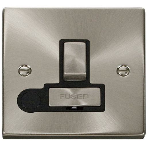 Click Deco Satin Chrome 13A Switched Spur with Flex VPSC551BK Available from RS Electrical Supplies
