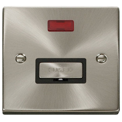 Click Deco Satin Chrome 13A Unswitched Spur Neon VPSC753BK Available from RS Electrical Supplies