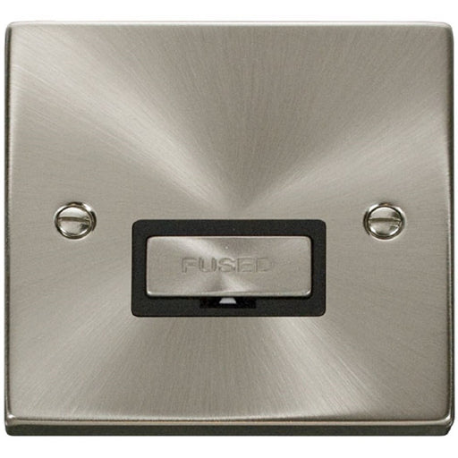 Click Deco Satin Chrome 13A Unswitched Spur VPSC750BK Available from RS Electrical Supplies