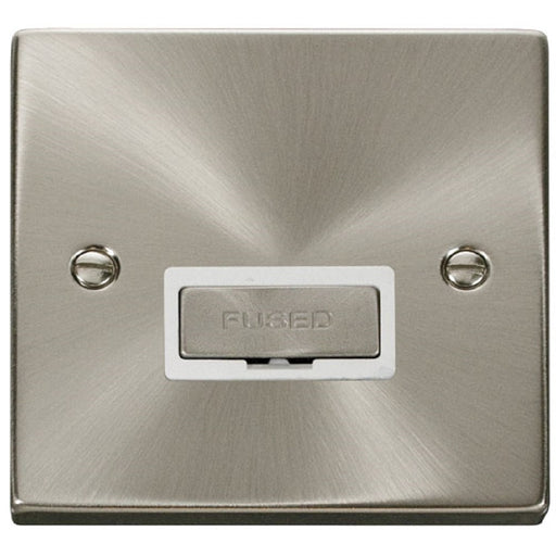 Click Deco Satin Chrome 13A Unswitched Spur VPSC750WH Available from RS Electrical Supplies