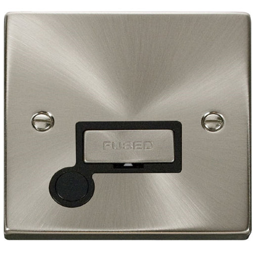 Click Deco Satin Chrome 13A Unswitched Spur with Flex VPSC550BK Available from RS Electrical Supplies