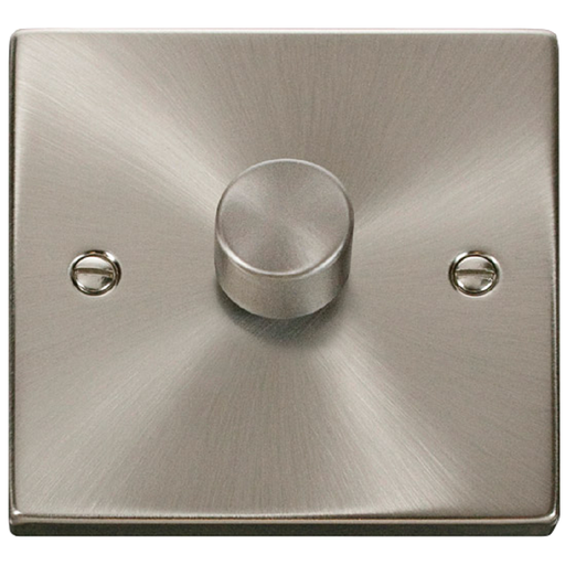 Click Deco Satin Chrome 1G LED Dimmer Switch VPSC161 Available from RS Electrical Supplies