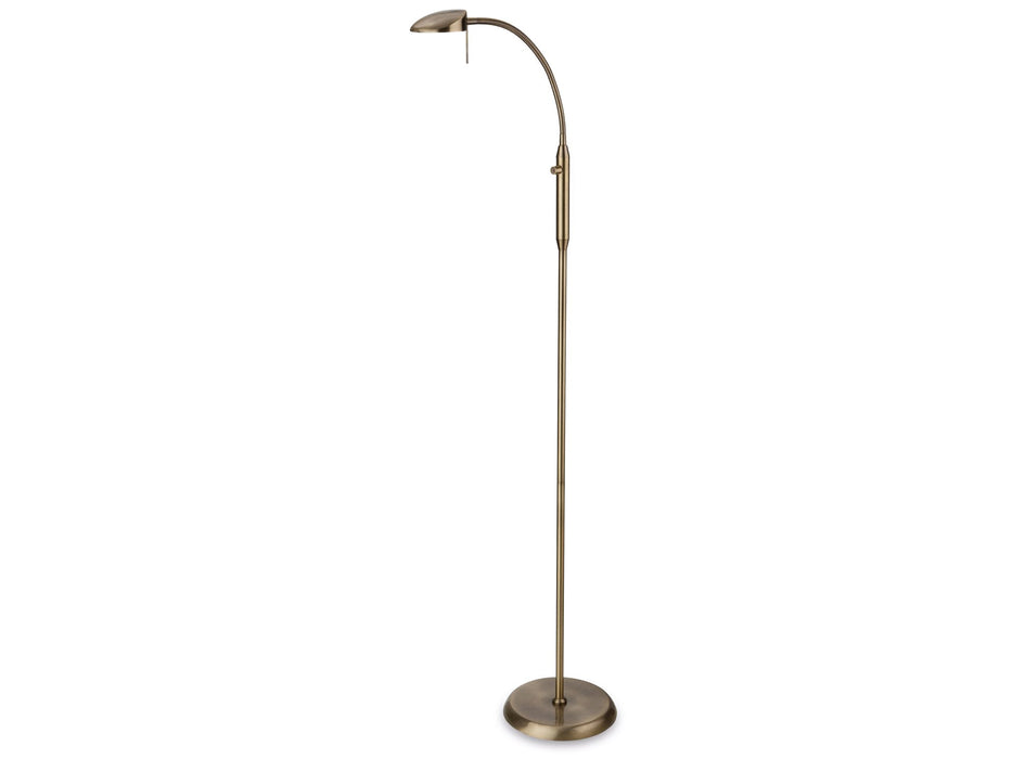 Firstlight Milan LED Floor Lamp Antique Brass 4927AB