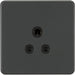 Knightsbridge Screwless Anthracite 5A Unswitched Socket SF5AAT Available from RS Electrical Supplies