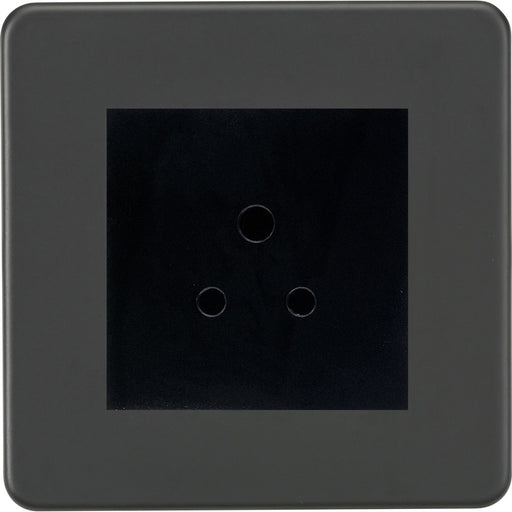 Knightsbridge Screwless Anthracite 5A Unswitched Socket SF5AMAT Available from RS Electrical Supplies