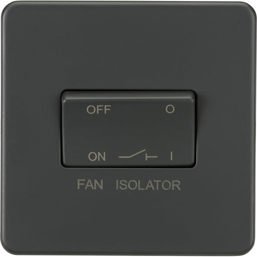 Knightsbridge Screwless Anthracite Fan Isolator Switch SF1100AT Available from RS Electrical Supplies