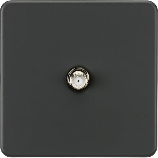 Knightsbridge Screwless Anthracite Non-Isolated Satellite Socket SF0150AT Available from RS Electrical Supplies
