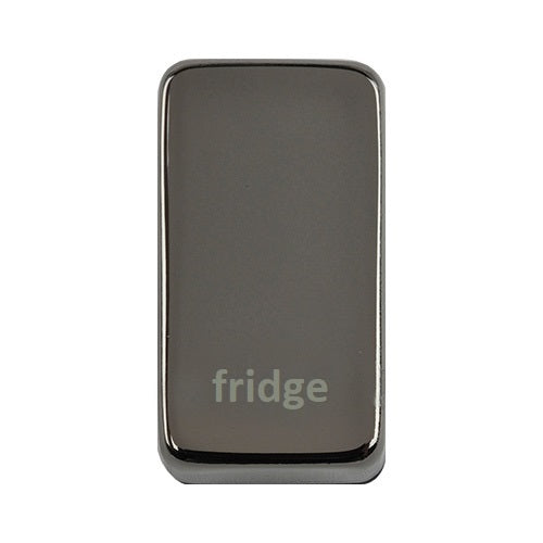 Schneider Ultimate Black Nickel Fridge Rocker Cap GUGRFRBN Available from RS Electrical Supplies