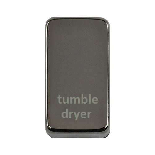 Schneider Ultimate Black Nickel Tumble Dryer Rocker Cap GUGRTDBN Available from RS Electrical Supplies