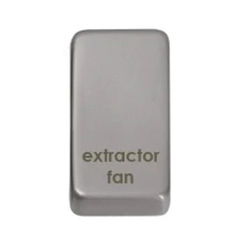 Schneider Ultimate Pearl Nickel Extractor Fan Rocker Cap GUGREFPN Available from RS Electrical Supplies