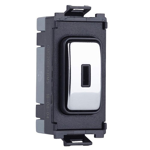 Schneider Ultimate Polished Chrome 20A DP Key Grid Module GUG20DPKBMS Available from RS Electrical Supplies