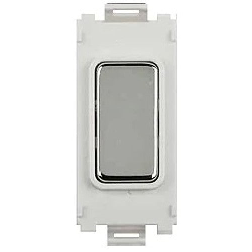 Schneider Ultimate Polished Chrome Blank Grid Module GUGBWMS Available from RS Electrical Supplies