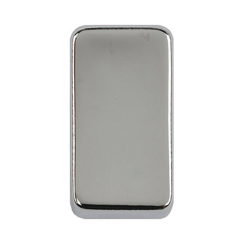 Schneider Ultimate Polished Chrome Plain Rocker Cap GUGRMS Available from RS Electrical Supplies