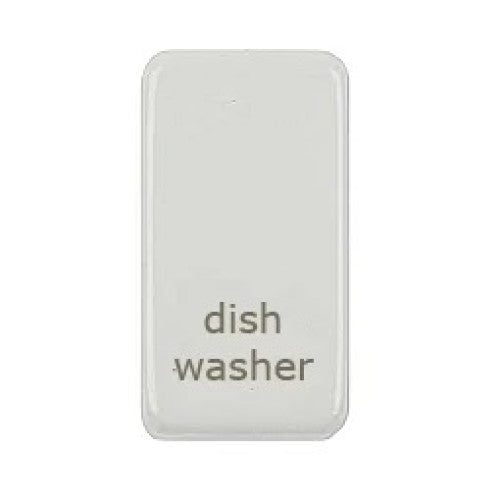 Schneider Ultimate White Metal Dishwasher Rocker Cap GUGRDWPW Available from RS Electrical Supplies