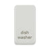 Schneider Ultimate White Metal Dishwasher Rocker Cap GUGRDWPW Available from RS Electrical Supplies