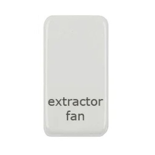 Schneider Ultimate White Metal Extractor Fan Rocker Cap GUGREFPW Available from RS Electrical Supplies