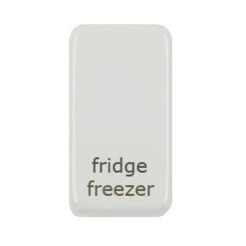 Schneider Ultimate White Metal Fridge Freezer Rocker Cap GUGRFRFZPW Available from RS Electrical Supplies