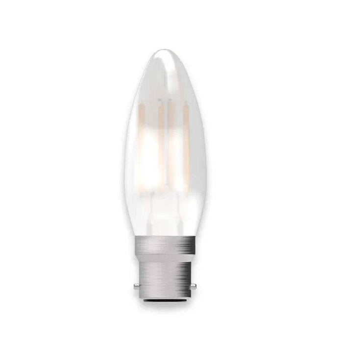 BELL 3.3W LED Candle BC Satin Warm White 60707 formerly 05127