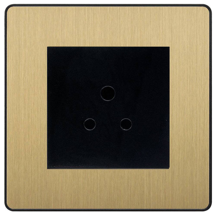 BG Evolve Satin Brass 2A Unswitched Socket PCDSB2AUSSB Available from RS Electrical Supplies