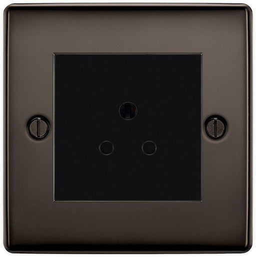 BG Nexus Metal Black Nickel 2A Unswitched Socket NBN28B Available from RS Electrical Supplies