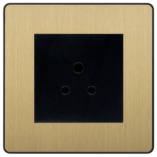 BG Evolve Satin Brass 5A Unswitched Socket PCDSB5AUSSB Available from RS Electrical Supplies