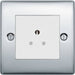 BG Nexus Metal Polished Chrome 5A Unswitched Socket NPC29W Available from RS Electrical Supplies