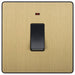 BG Evolve Satin Brass 20A Double Pole Switch with LED PCDSB31B Available from RS Electrical Supplies