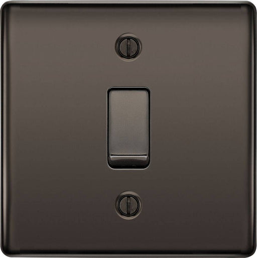 BG Nexus Metal Black Nickel 20A Double Pole Switch NBN30 Available from RS Electrical Supplies