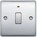 BG Nexus Metal Polished Chrome 20A Double Pole Switch with Neon NPC31 Available from RS Electrical Supplies