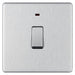 BG Nexus Screwless Brushed Steel 20A Double Pole Switch with Neon FBS31 Available from RS Electrical Supplies