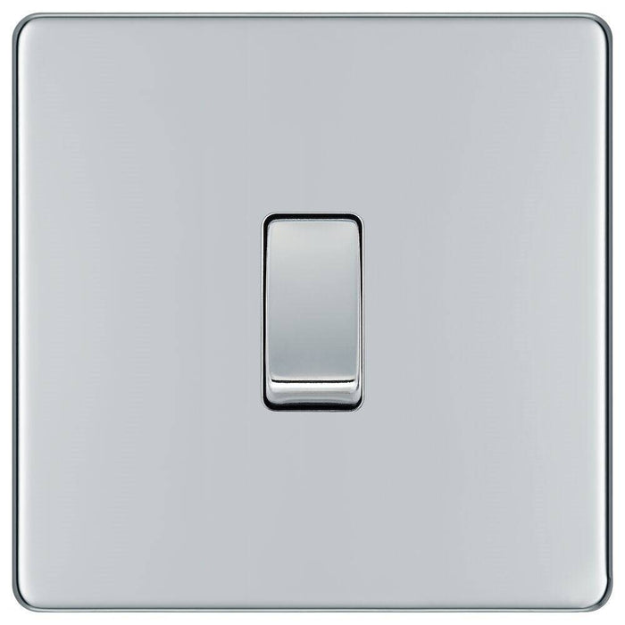 BG Nexus Screwless Polished Chrome 20A Double Pole Switch FPC30 Available from RS Electrical Supplies