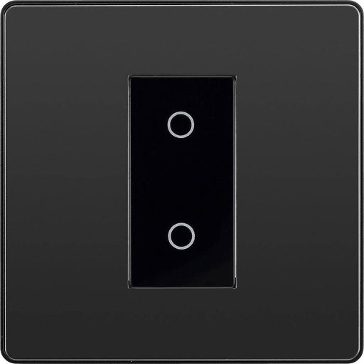 BG Evolve Black Chrome 1G Secondary Touch Dimmer Switch PCDBCTDS1B Available from RS Electrical Supplies