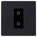 BG Evolve Matt Black 1G  Master Touch Dimmer Switch PCDMBTDM1B Available from RS Electrical Supplies
