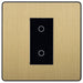BG Evolve Satin Brass 1G Secondary Touch Dimmer Switch PCDSBTDS1B Available from RS Electrical Supplies
