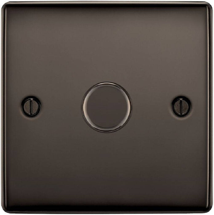 BG Nexus Metal Black Nickel 1G Dimmer Switch NBN81 Available from RS Electrical Supplies